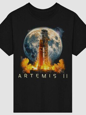 Artemis II Rocket Lunch Shirt Moon Mission 2026 Unisex T Shirt 250